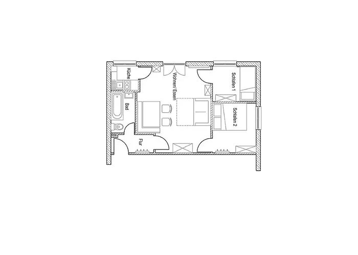 アパート Am Hochkoenig ヒンタータール